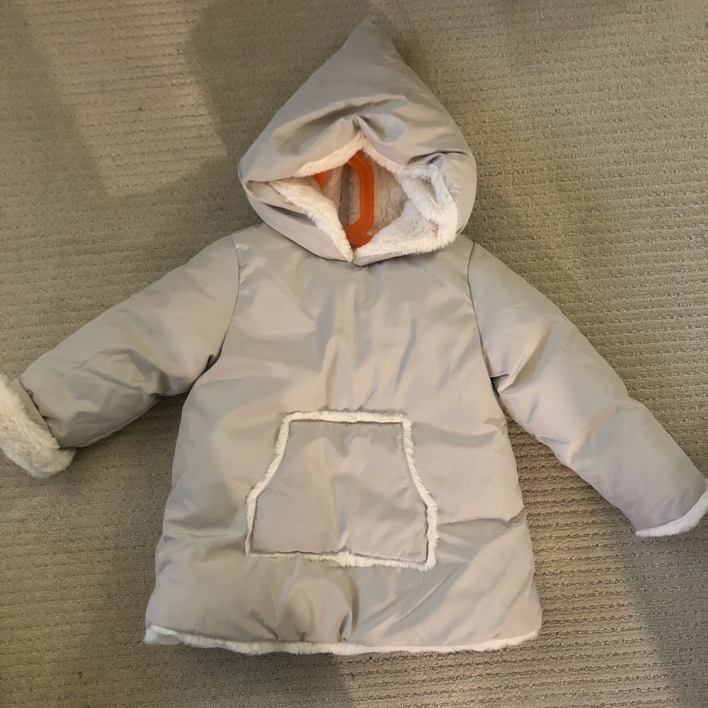 Zara toddler girl winter coat size 3-4T